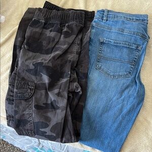 The Children's Place Blue and Black Camo Jeans